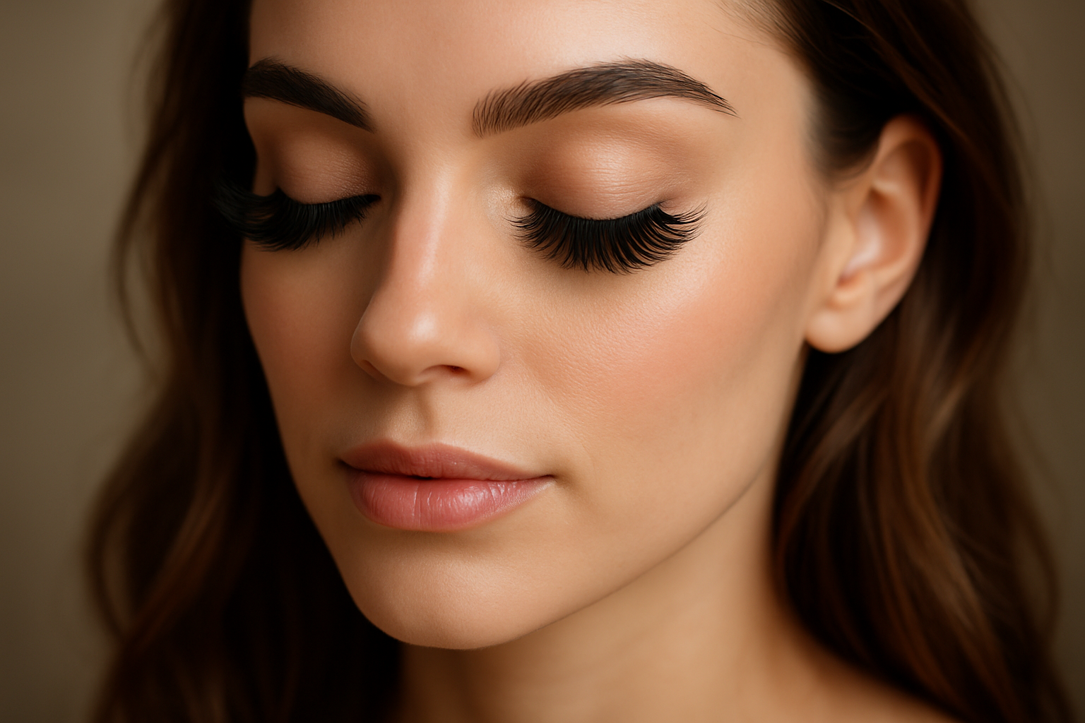 femme et cils